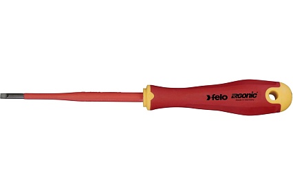 Диэлектрическая отвертка Felo SL 4,0х0,8, E-Slim Ergonic 41394090