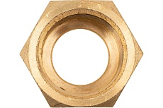 Гайка накидная 27, W21.8x1/14&quot; (СП21.8) LH, латунь, 5 шт в упаковке Krass 2190600