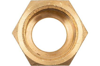 Гайка накидная 27, W21.8x1/14" (СП21.8) LH, латунь, 5 шт в упаковке Krass 2190600