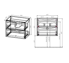 Мебель для ванной Vincea Mia Slim 60 см R.Wood