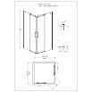 Душевой уголок Grossman Cosmo GR-1100 100x100 квадратный