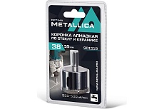 Коронка алмазная 38x55 мм, #80, по стеклу и плитке METALLICA Optima 901519