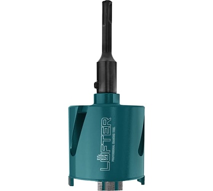 Коронка алмазная LUFTER MAGNETIC LOCK SDSplus без удара, бетон, армобетон 82 мм 026-82