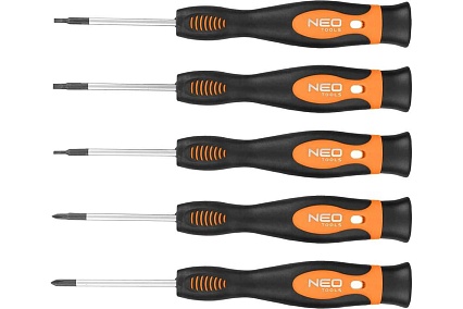 Набор прецизионных отверток Neo Tools 5 шт. 04-224