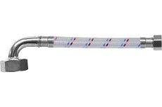 Гибкая подводка для воды ЦС ГИГАНТ 17 нейлон 1/2”Г х 1Г-угол L-60 см, штука ГП002359