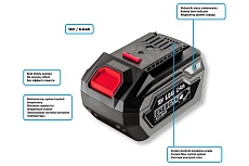 Батарея аккумуляторная Energy+ (18 В; Li-Ion; 6 Ач.) Graphite 58G086