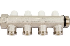 Распределительный коллектор REHAU 1 4 контура размер отвода-3/4 ЕК 11316471001