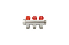Коллектор VRT 3/4&quot;x1/2&quot;, с регулировочными вентилями, 3 выхода 524077