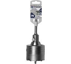 Коронка твердосплавная с адаптером по бетону Basis (75х50х160 мм; SDS-plus) MONOGRAM 089-199