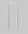 Душевой уголок Cerutti C3AW 90x90 прозрачный, белый