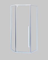 Душевой уголок Cerutti C3AW 90x90 прозрачный, белый