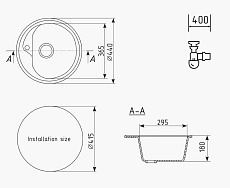 Кухонная мойка Ulgran Classic U-500-302 44 см песочный