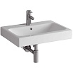 Тумба с раковиной Geberit iCon 60 см, один ящик, белый глянец