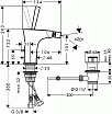 Смеситель для биде Hansgrohe PuraVida 15270400 хром/белый