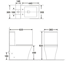 Бачок для унитаза BelBagno Marmi BB052T