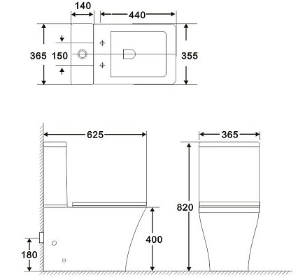 Бачок для унитаза BelBagno Marmi BB052T