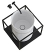 Раковина Galassia Core46 7305 37 см белый глянцевый