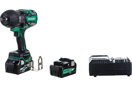 Аккумуляторный ударный гайковерт Hikoki WR36DB BL 1130Нм, 36В 2х2.5Ач WR36DBRGZ