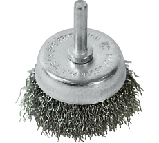 Щётка-крацовка &quot;Чашка&quot; со шпилькой 50 мм, стальная витая проволока Pobedit 2123150