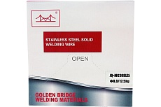 Проволока сварочная из нержавеющей стали JQ.MG308LSI/ER308LSi 0.8 мм, 12.5 кг GOLDEN BRIDGE 154