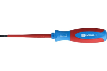 Шлицевая диэлектрическая отвертка Norgau 4x100 мм, тип N170-4x100 067062040
