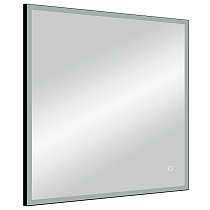 Зеркало Континент Solid Led 80x80 см с подсветкой, черный ЗЛП1608