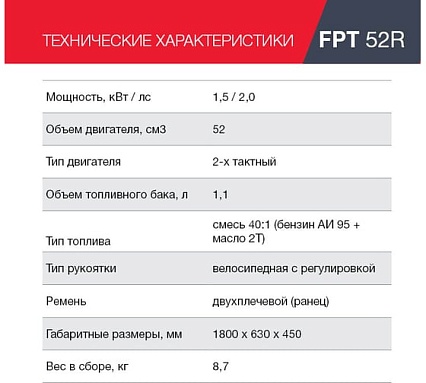 Бензотриммер Fubag FPT 52R 41049