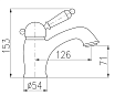 Смеситель для раковины Rav Slezak Labe L526.5CMAT