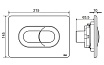 Кнопка смыва Oli Salina 640084 хром