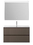 Мебель для ванной BelBagno Uno 100 см Бежевый матовый