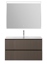 Мебель для ванной BelBagno Uno 100 см Бежевый матовый