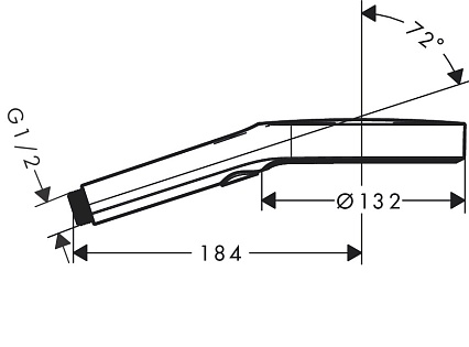 Душевая лейка Hansgrohe Rainfinity 130 3jet 26864000 хром