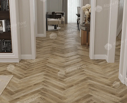 Виниловый ламинат Alpine Floor Parquet LVT Дуб Целата 590x118x2.5 мм, ECO-16-35