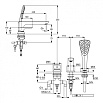 Смеситель для ванны Kludi Ameo 414470575 с душем
