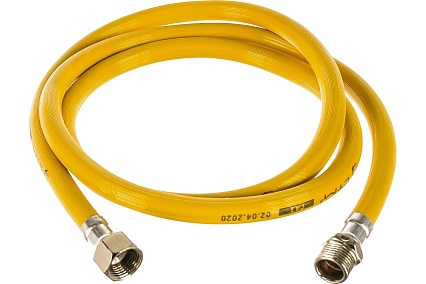 Подводка для газа СТМ ГАЗ ПВХ, 1/2", гайка-штуцер, 180 см CGVM1218
