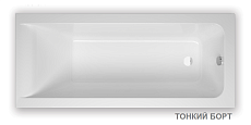 Акриловая ванна Alba Spa Merry Slim 170x70 белый ВПРСБ0390000100