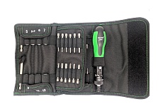 Отвертка с трещоточным механизмом со сменными наконечниками HAUPA FlexBAG 104020