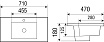 Раковина WeltWasser Deilbach 7506-70 70 см, 10000003901 белый