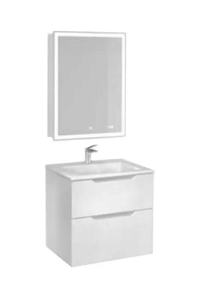 Мебель для ванной Jorno Slide 65 см белый