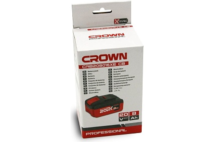 Аккумулятор (20В; 8.0 Ач; 160Wh; Li-ion 21700) Crown CAB208016XE CB