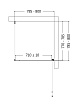 Душевой уголок AQUAme AQM5215-RH-8 80x80 правый, прозрачный, черный