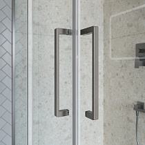Душевой уголок BelBagno MARINO-2-AH-2-120/90-C-GM 120x90 прозрачный, оружейная сталь