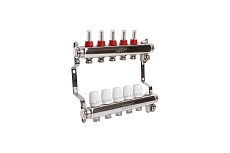 Коллекторная группа VRT 1&quot;х3/4&quot;, евроконус, 5 выходов, c расходомерами 530144