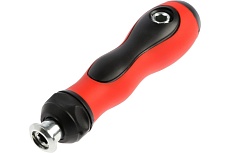 Отвертка-держатель Тундра обрезиненная рукоятка, изменяемая длина 7805413