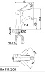Смеситель для биде D&K Wurzburg Bayern DA1112201 хром