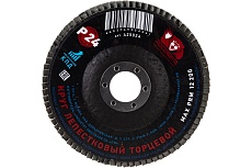 Круг лепестковый торцевой (125x22.2 мм; зерно 24) РОСОМАХА 425024