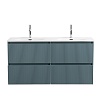 Тумба с раковиной BelBagno Uno 120 см, 4 ящика, Голубой матовый