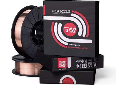Проволока сварочная омедненная TW CWW-50 (1.2 мм; 5 кг; D-200) TopWeld TW.310.201205