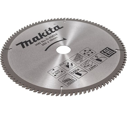 Диск пильный универсальный D-65654 (260х30х2.6 мм; 100Т) Makita 199045
