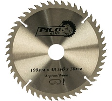Диск пильный по дереву (190х30/20 мм; 48 зуб) Pilorama 501948